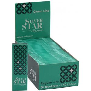 Бумага сигаретная SILVER STAR GREEN LINE 70мм/14гр